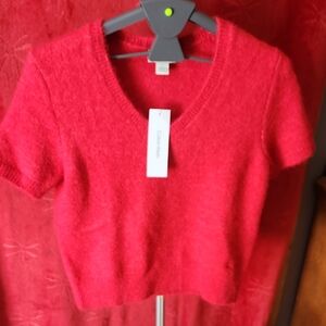 Calvin Klein Vibrant Red Knit Top